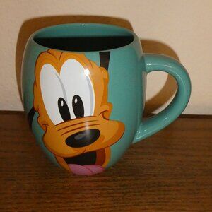Disney Parks Pluto “WOOF” Teal Blue 16 oz. Mug